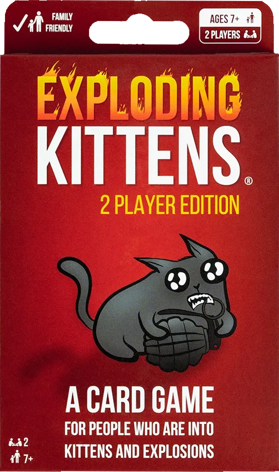 Exploding Kittens 2-Player Edition Box Image